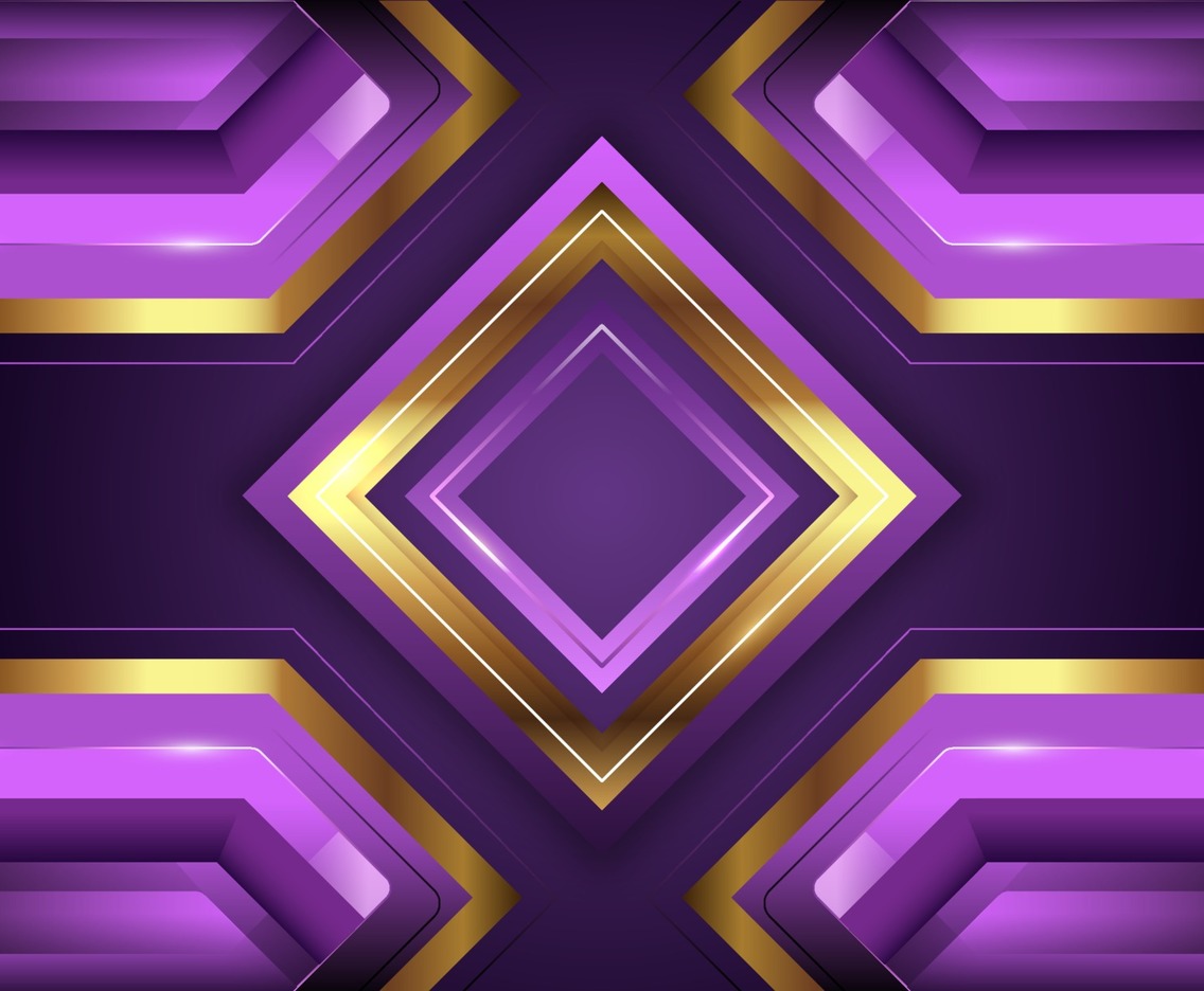 Lavender and Golden Diamond Background