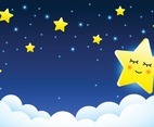 Sleepy Star In The Night Sky