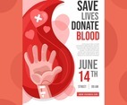 Save Lives By Donating Your Blood Poster