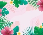 Floral Tropical Background