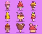 Set of Ice Cream Icon