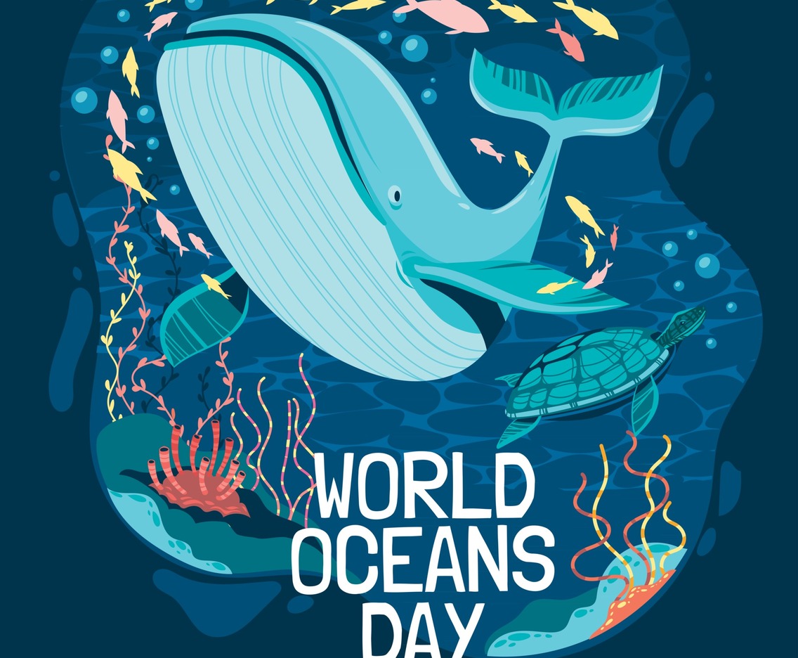 World Oceans Day Poster Concept