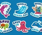 World Ocean Day Sticker Pack