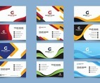 Set of Business Card Template