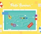 Swimming Pool Summer Concept