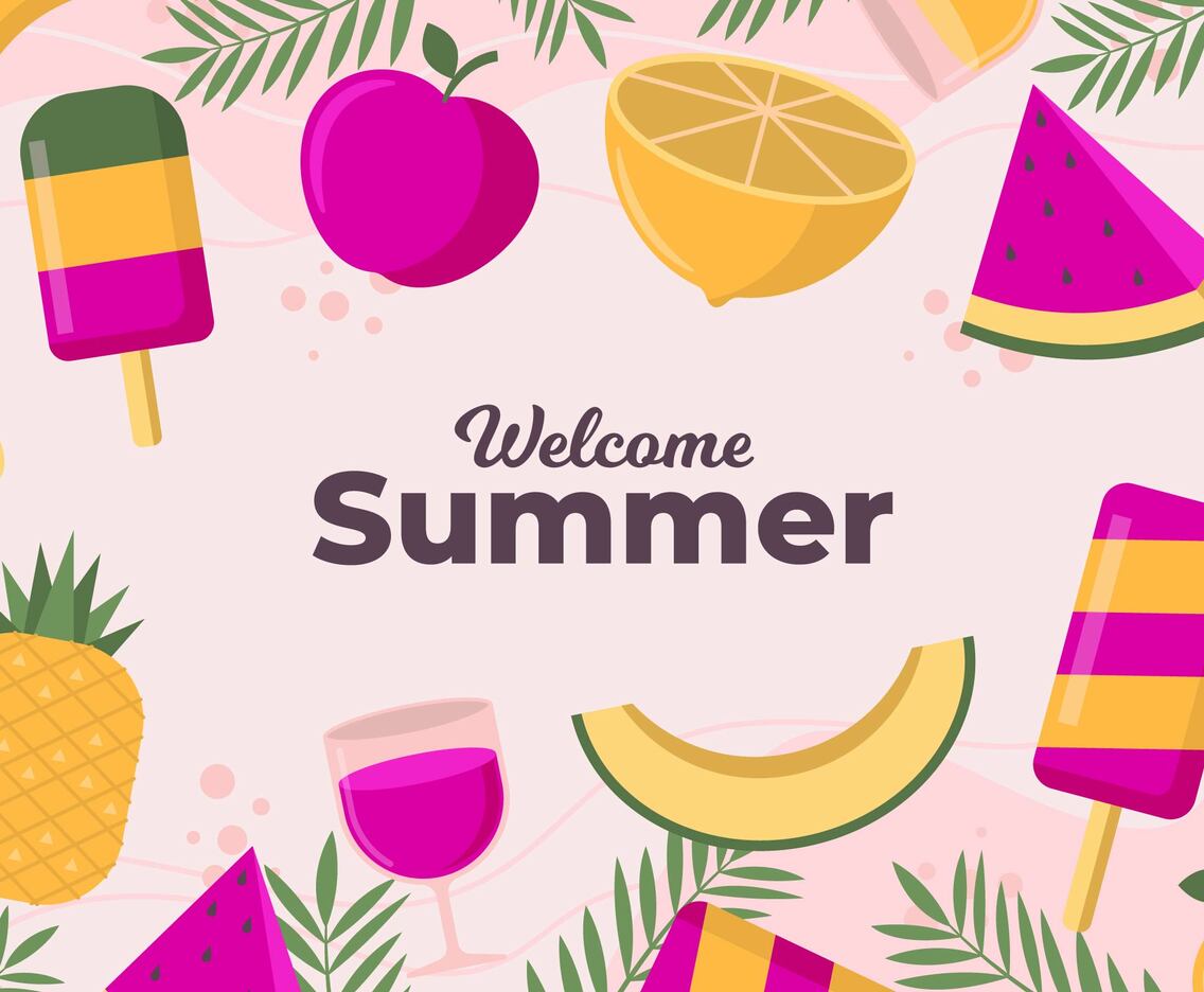 Summer Sweets with Pink Background