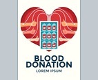 Donate Blood Concept Poster for World Blood Donor Day