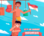 People Celebrating Indonesia Independence Day with Fun Games