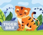 Cute Tiger for Tiger Day Campaign