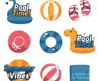 Summer Activity Swimming Label Sticker Collection