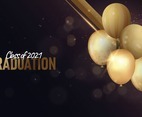 Elegant Graduation Photo Frame with Baloon