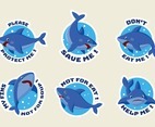 Shark Protection Sticker Set