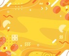 Flat Yellow Abstract Background