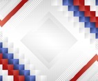 Gradient Geometric Red Blue White Background