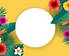 Summer Tropical Flowers Background