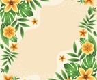 Colourful and Beautiful Summer Tropical Floral Background