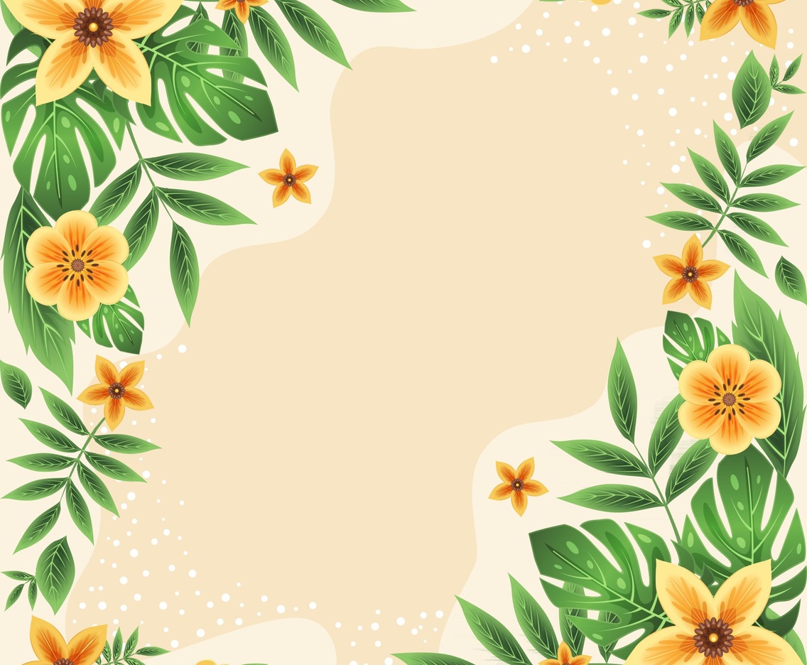 Colourful and Beautiful Summer Tropical Floral Background