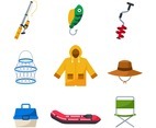 Set of Fishing Icons