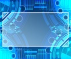 Abstract Blue Techno Background