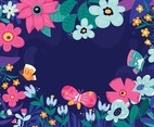 Blooming Flowers Background