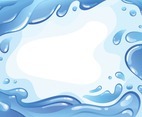 Blue Water Splash Background