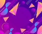 Neon Abstract Geometric Background