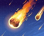 Meteorites Entering Earth Atmosphere