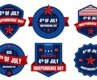 4th Of July Badge Set
