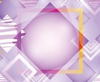 Abstract Geometric Pastel Purple Background Template