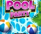 Summer Pool Party Poster Template