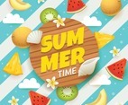 Summer Time with Fruit and Flower