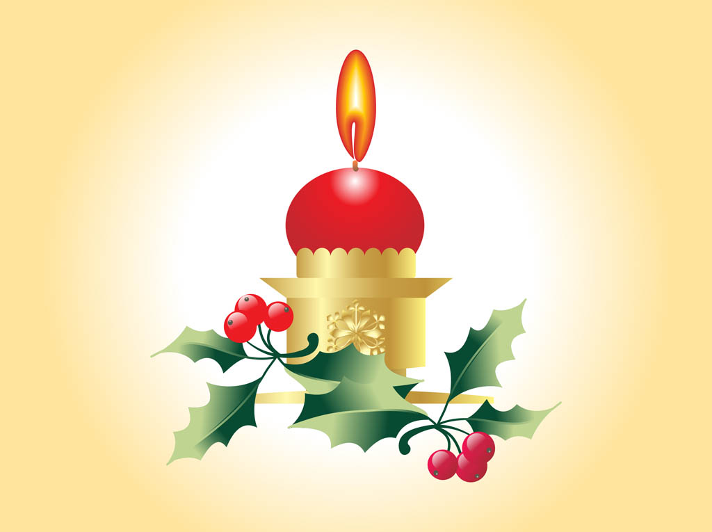 Download Christmas Candle Vector Vector Art & Graphics | freevector.com