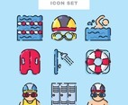 Swimming Icon Set