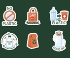 No Plastic Doodle Sticker Collection