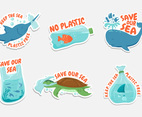 No Plastic Campaign Sticker