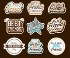 Happy Friendship Day Sticker Set