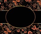 Elegant Batik with Shades of Black and Orange