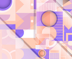 Geometric Abstract Pastel Purple Nuance Background