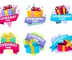 Giveaway Sticker Pack Set Template
