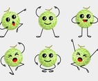 Set of Melon Characters