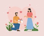 Husband Gives Present to Wife