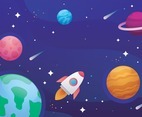 Colorful Space Background