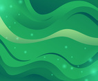 Beautiful Green Wave Background