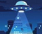 UFO Abduction in the city