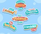 Fun Best Friendships Day Stickers