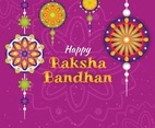Colorful Happy Raksha Bandhan Background Template