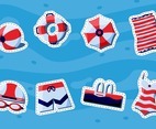 Sticker Pack Swimming Elements