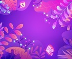 Beautiful Pastel Purple Floral Background