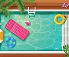 Summer Swimming Pool Background