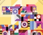 Modern Colorful Abstract Shapes Concept